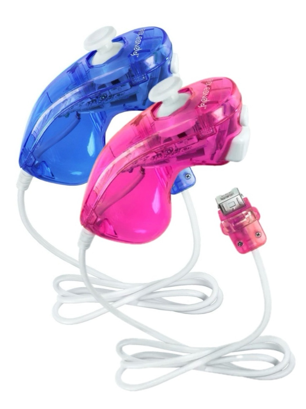 Wii/Wii U Rock Candy Nunchuks - Blue and Pink